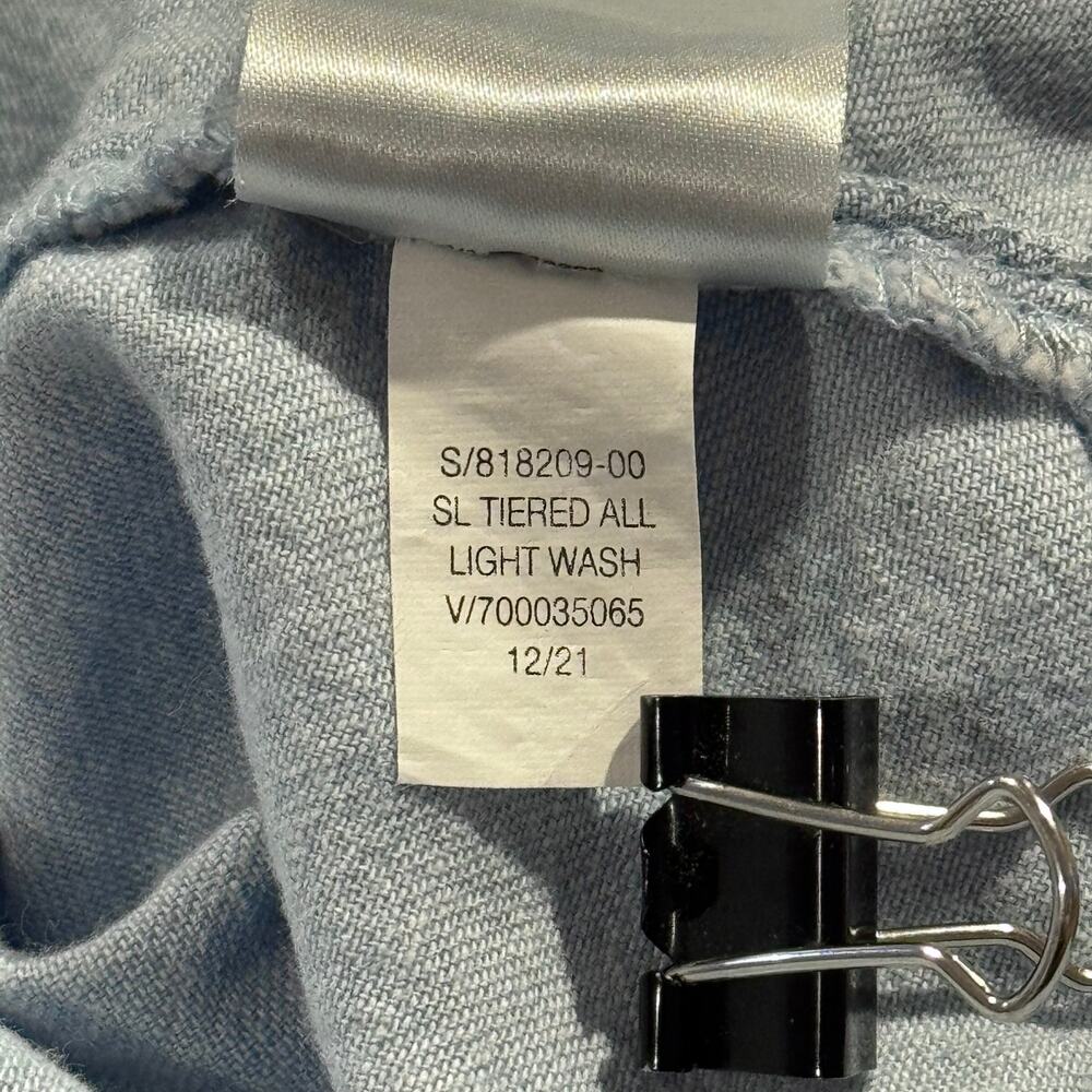 Old Navy Chambray Midi Dress Cottagecore Boho Western Summer Blue Plus Size 2X - Picture 5 of 6